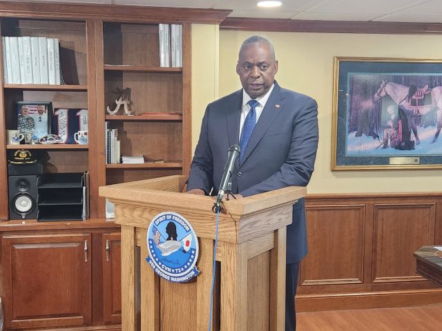 로이드 오스틴 미국 국방부 장관. 연합뉴스