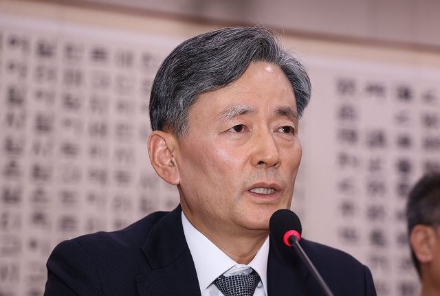 법사위서 발언하는 조지호 경찰청장. 연합뉴스