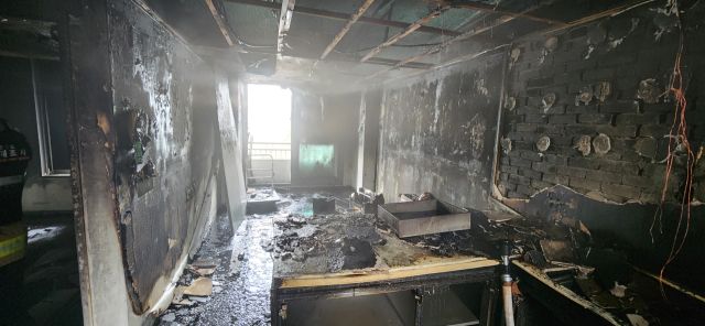 화재 현장. 경기도소방재난본부 제공