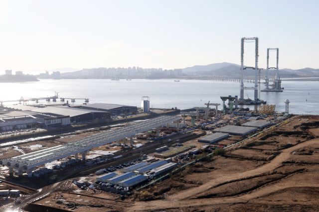 제3연륙교 건설공사 현장. 인천경제청 제공