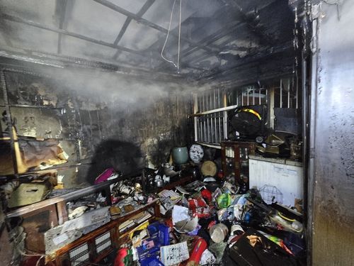 부천 원미구 단독주택 화재 현장. 부천소방서 제공