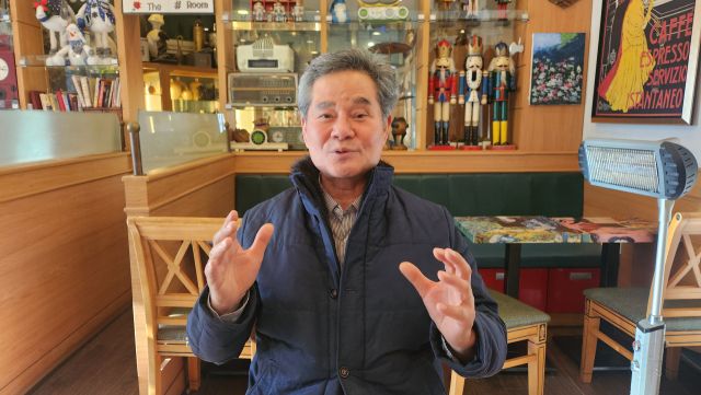 박관선 혜이리예술마을 이사장. 김요섭기자