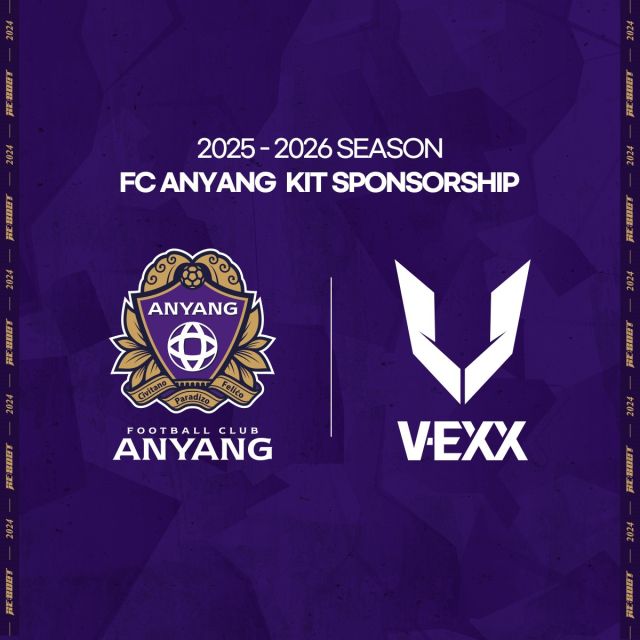 프로축구 FC안양, V-EXX와 공식 용품 후원 재계약.FC안양 제공