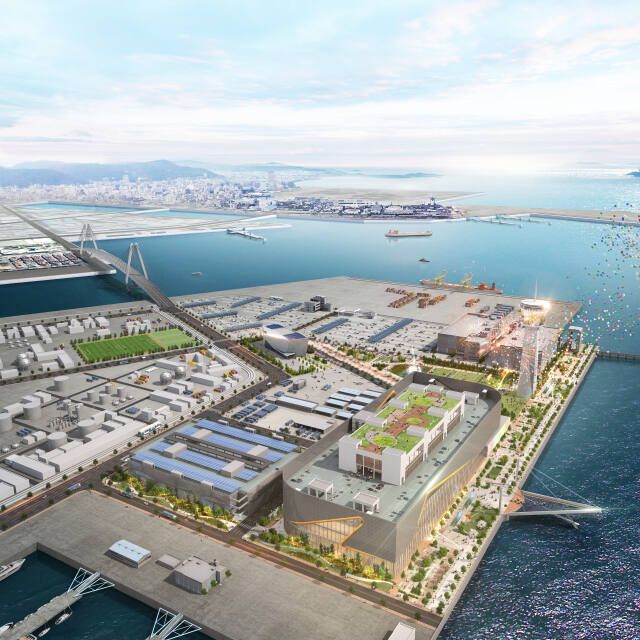 인천 남항 일대에 조성할 ‘인천항 스마트오토밸리 조성사업’ 전체 조감도. 경기일보DB