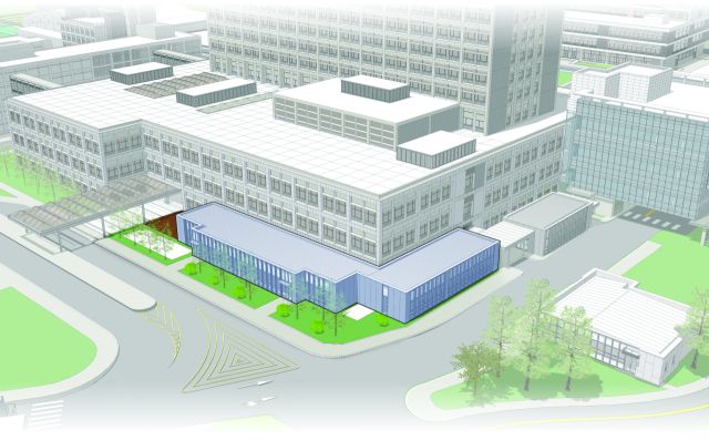 완공을 앞두고 있는 아주대병원 소아전문응급의료센터의 조감도. 아주대병원 제공