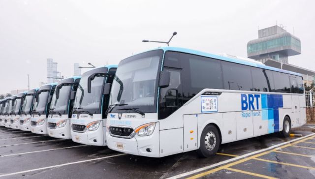 인천교통공사의 청라~강서 BRT. 교통공사 제공