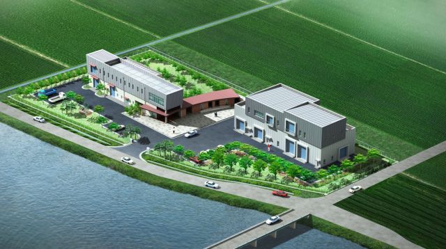 공공하수도사업 조감도(온수 공공하수처리장). 강화군청 제공