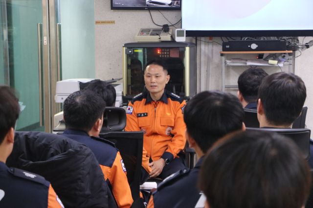 조천묵 하남소방서장, 현장대응부서 초도순시 소통강화. 하남소방서 제공