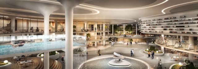 삼성물산의 한남4구역 센트럴 커뮤니티 조감도. 삼성물산