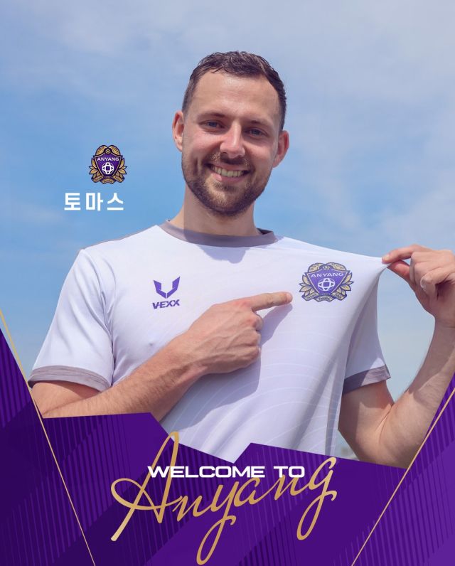 FC안양의 네덜란드 출신 센터백 토마스.안양구단 제공