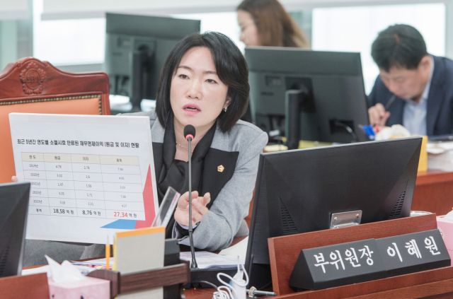 이혜원 경기도의회 기획재정위원회 부위원장. 경기도의회 제공