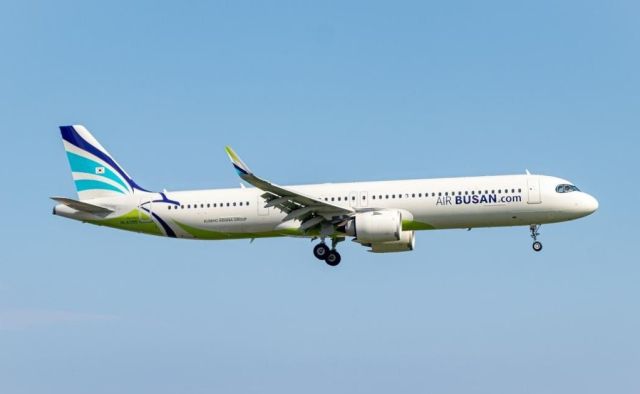 에어부산 항공기. 에어부산