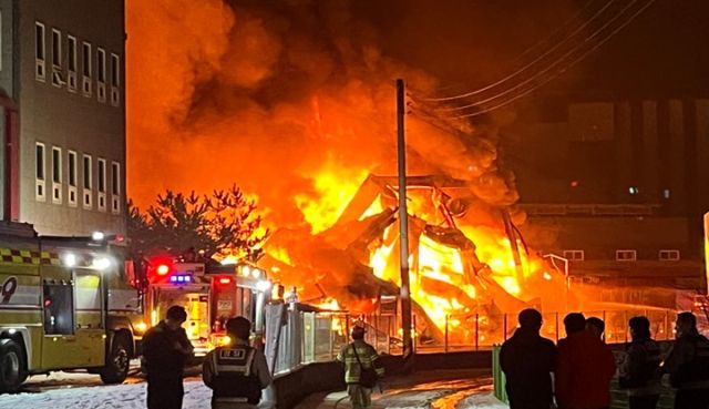 남양주 화도읍 화재현장. 남양주시 제공