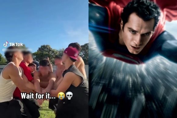 슈퍼맨 챌린지. 틱톡·워너브라더스 제공