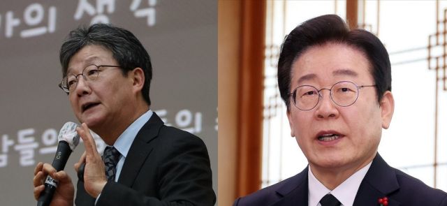 (왼쪽부터) 유승민 국민의힘 전 의원, 이재명 더불어민주당 대표. 연합뉴스