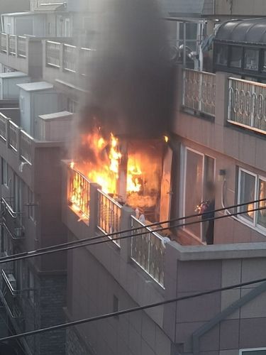 군포 당동 다세대주택 화재 현장. 경기도소방재난본부 제공