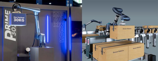 ▲두산로보틱스 협동로봇 PH시리즈. 두산로보틱스