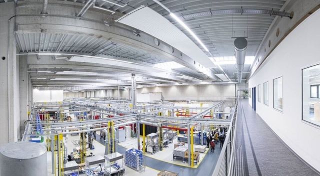 ▲클로봇의 디지털 트윈 기반 자율주행로봇(AMR) 최적화 운영 서비스 기술 개발 현장 적용 장소인 독일 베르너 폰 지멘스 센터. 클로봇