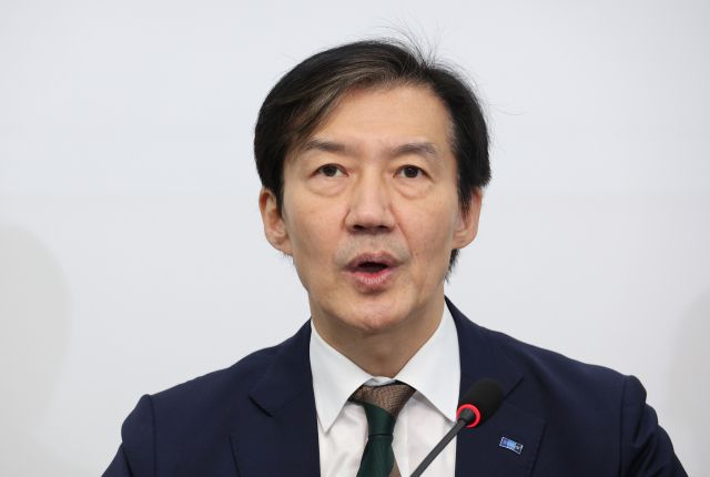 조국 비상대책위원장 기자간담회 (서울=연합뉴스) 박동주 기자 = 조국혁신당 조국 비상대책위원장이 9일 서울 여의도 국회에서 열린 비상대책위원회 기자간담회에서 발언하고 있다. 2025.10.9 pdj6635@yna.co.kr (끝) <저작권자(c) 연합뉴스, 무단 전재-재배포, AI 학습 및 활용 금지>