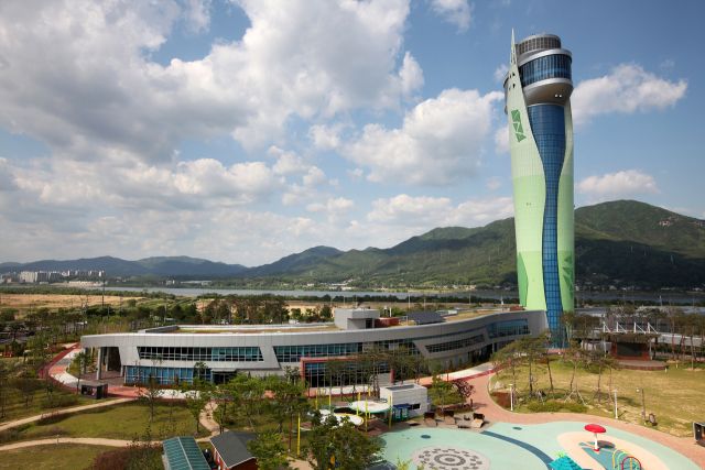 하남시 환경기초시설물이 들어서 있는 하남시 유니온 타워 전경. 하남시 제공