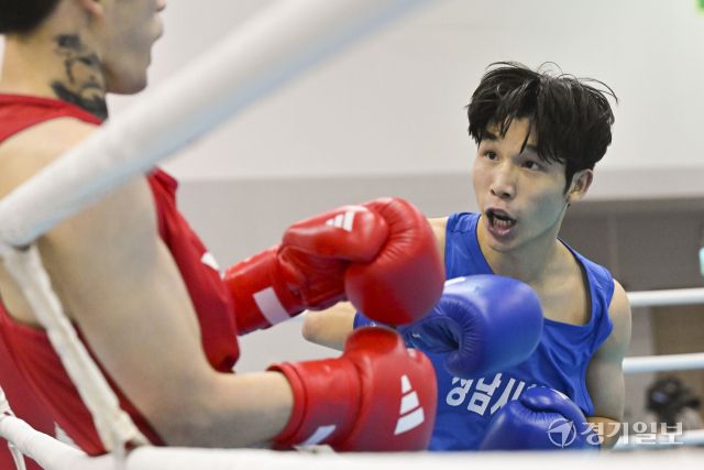 복싱 남자일반부 플라이급 윤태근(성남시청) 결승 진출 [포토뉴스]