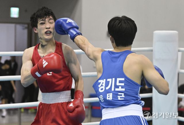 복싱 남자일반부 플라이급 윤태근(성남시청) 결승 진출 [포토뉴스]