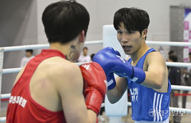 복싱 남자일반부 플라이급 윤태근(성남시청) 결승 진출 [포토뉴스]