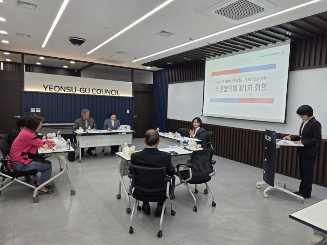 인천시가 최근 연수구의회에서 닥터헬기 계류장 건설 관련 주민협의체 제1차 회의를 하고 있다. 인천시 제공