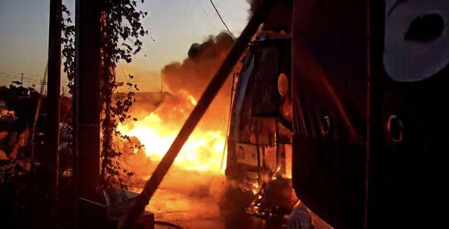 김포 양촌읍 공장 화재현장. 김포소방서 제공