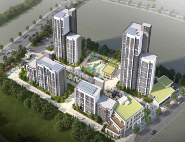 시흥시 하중지구에 건립되는 고령자 복지주택 조감도. 시흥시 제공