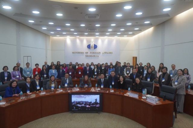 몽골 외교부에서 열린 동북아 SDGs 이해관계자 포럼 모습. 안동환경운동연합 제공