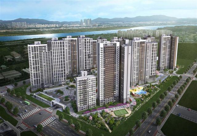 ‘풍무역세권 수자인 그라센트 1차’ 투시도. BS한양