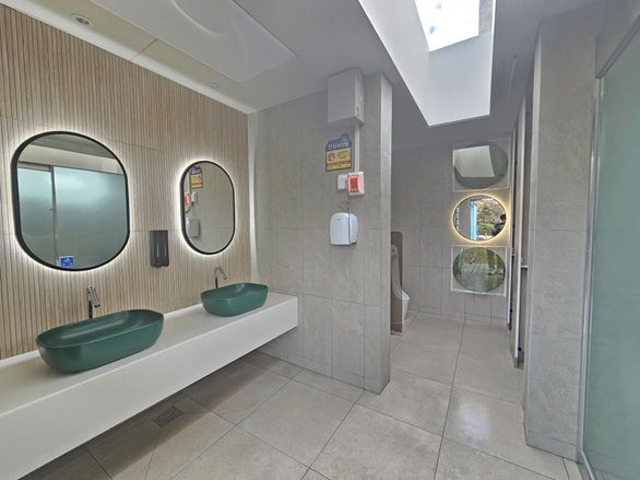 파주시 탄현면 통일동산 근린공원내 풍뎅이공원 공중화장실 내부 모습. 파주시 제공