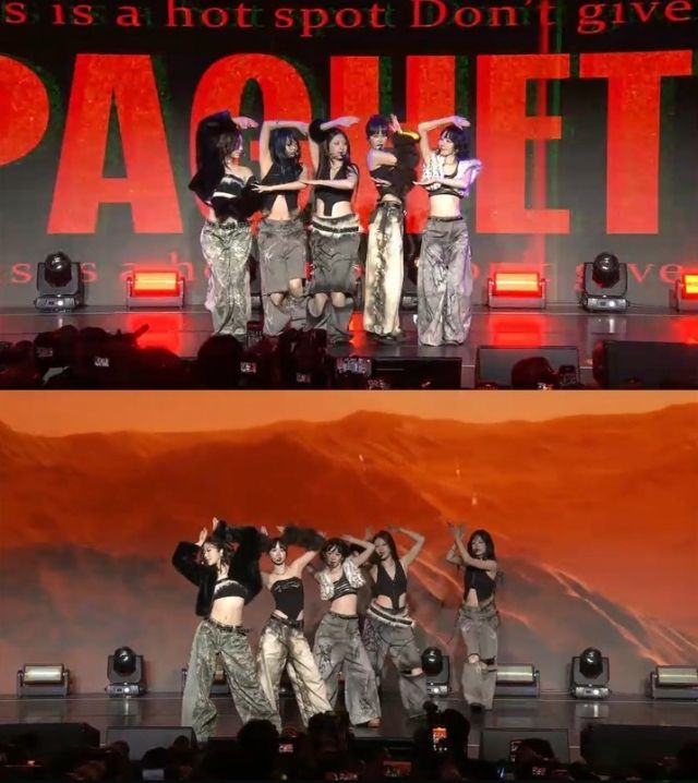 엔비디아 행사에 출연한 르세라핌. 쏘스뮤직 제공