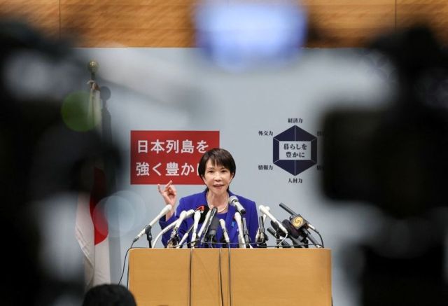 다카이치 사나에 일본 자민당 총재. 연합뉴스로이터