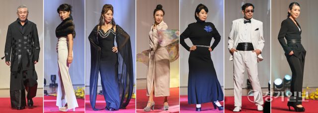 10일 오후 안양시 롯데백화점 평촌점 문화홀에서 열린 신중년 생애설계 박람회 &amp; 자선 패션쇼에서 안양시 시니어모델 아카데미 수료생들이 자선 패션쇼를 선보이고 있다. 이날 열린 패션쇼에서 기부된 모금액들은 관내 어려운 이웃들에게 지원될 예정이다. 윤원규기자