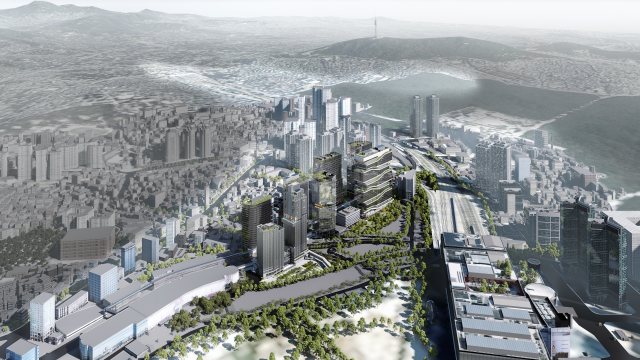 서울 용산구 용산전자상가 일대 계획을 중심으로 구성한 조감도. 서울시 제공