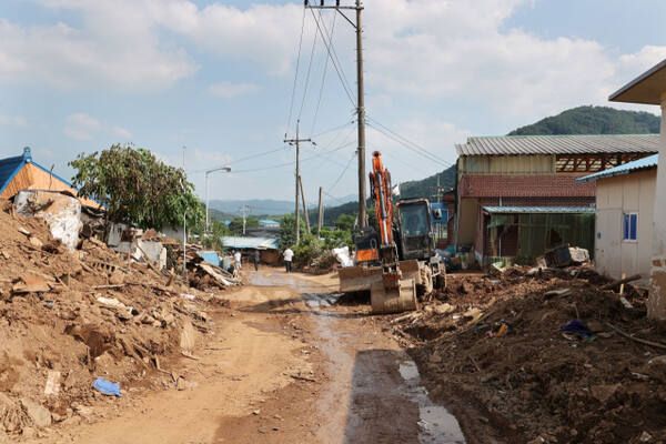 가평군 집중호우 피해 지역. 가평군 제공