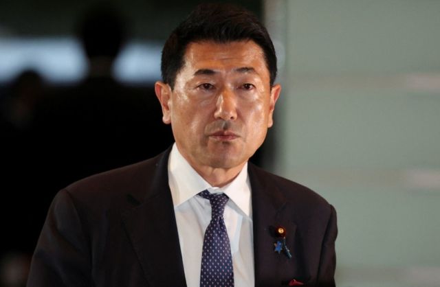 아카마 지로 일본 영토문제담당상. 로이터=연합뉴스