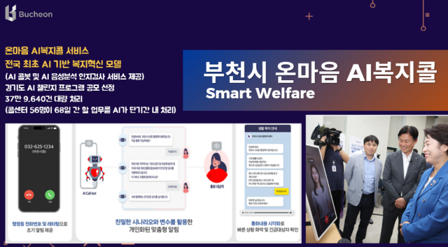 부천시 온마음 AI복지콜 설명 이미지. 국토부 제공