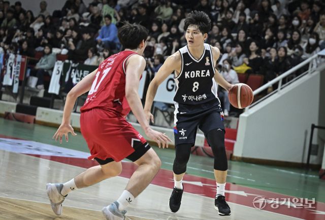 남자농구대표팀, 농구월드컵전 최종 연습 경기 [포토뉴스]