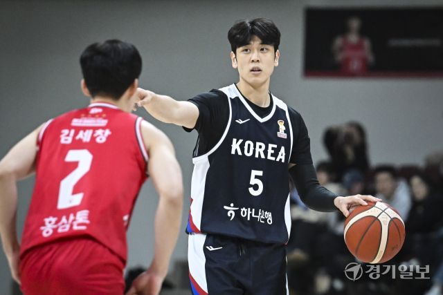 남자농구대표팀, 농구월드컵전 최종 연습 경기 [포토뉴스]