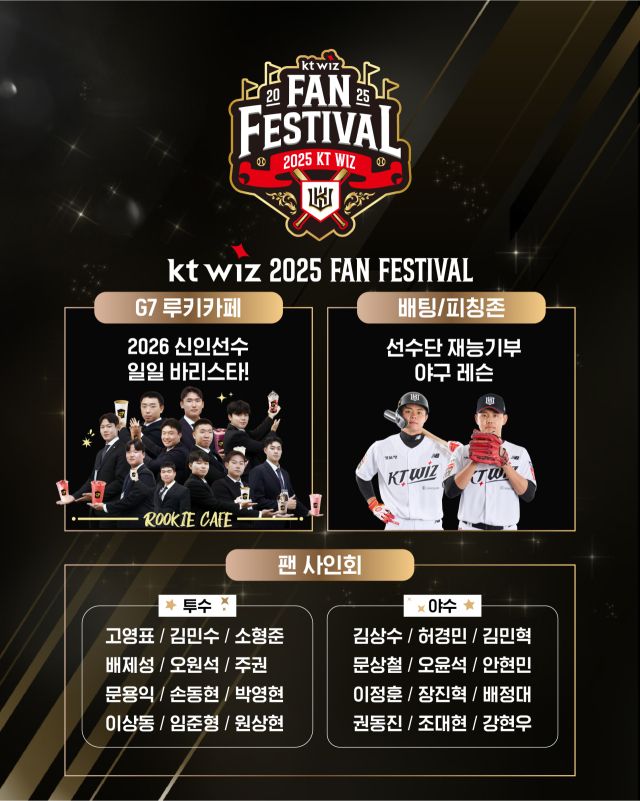29일 열리는 ‘2025 KT 위즈 팬 페스티벌’ 포스터. KT 제공