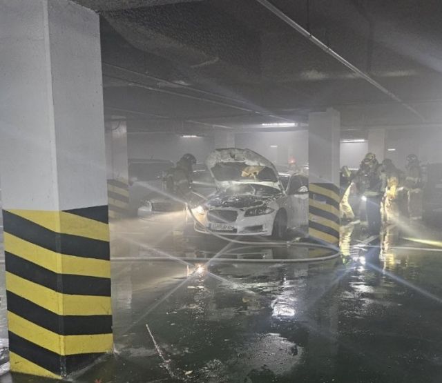 고색동 지하주차장 화재. 경기소방재난본부 제공