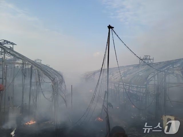 화재 현장. 김포소방서 제공