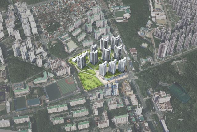 서울 고덕역 도심 공공주택 복합지구 조감도. 국토부 제공