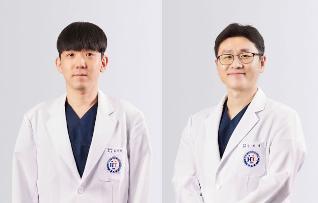 (왼쪽부터)한림병원 김기정 병리과, 김민기 대장항문외과 과장. 한림병원 제공