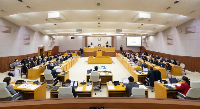 양주시의회 본회의장. 양주시의회 제공