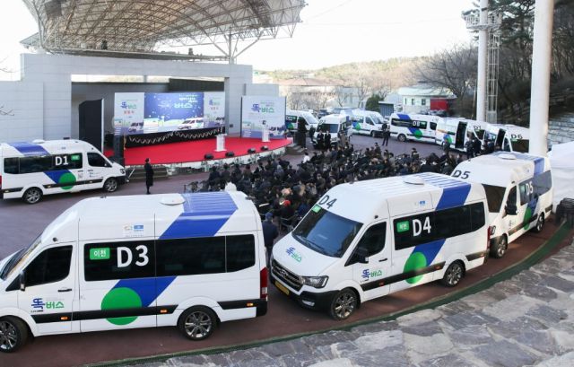 이천지역에서 운행 중인 똑버스. 이천시 제공