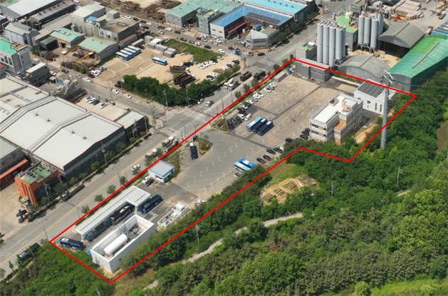 인천 서구 오류동 뷰티풀파크 버스공영차고지 전경. 인천시 제공